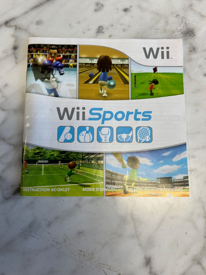 Wii Sports for Nintendo Wii Manual ONLY MO52725