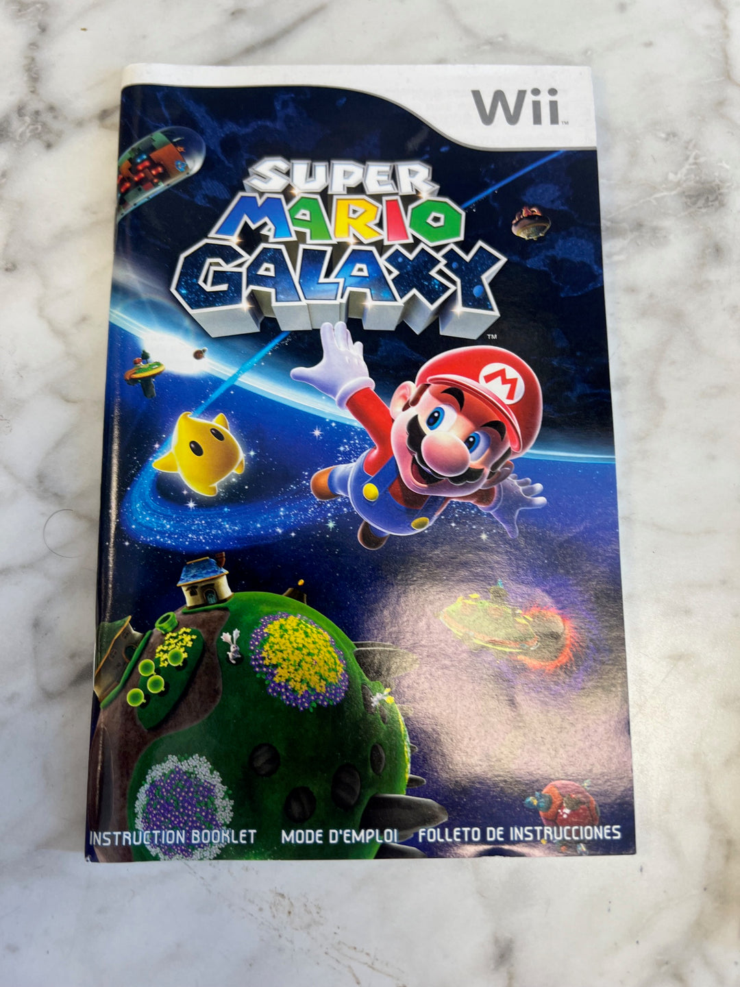 Super Mario Galaxy for Nintendo Wii Manual ONLY MO52725