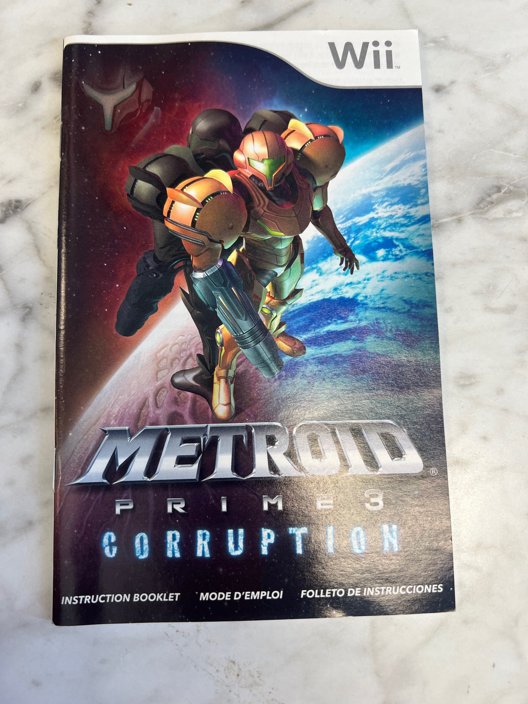 Metroid Prime 3 Corruption for Nintendo Wii Manual ONLY MO52725