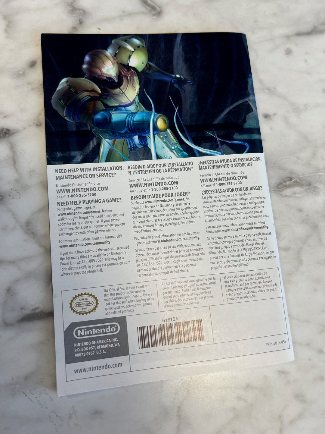 Metroid Prime 3 Corruption for Nintendo Wii Manual ONLY MO52725