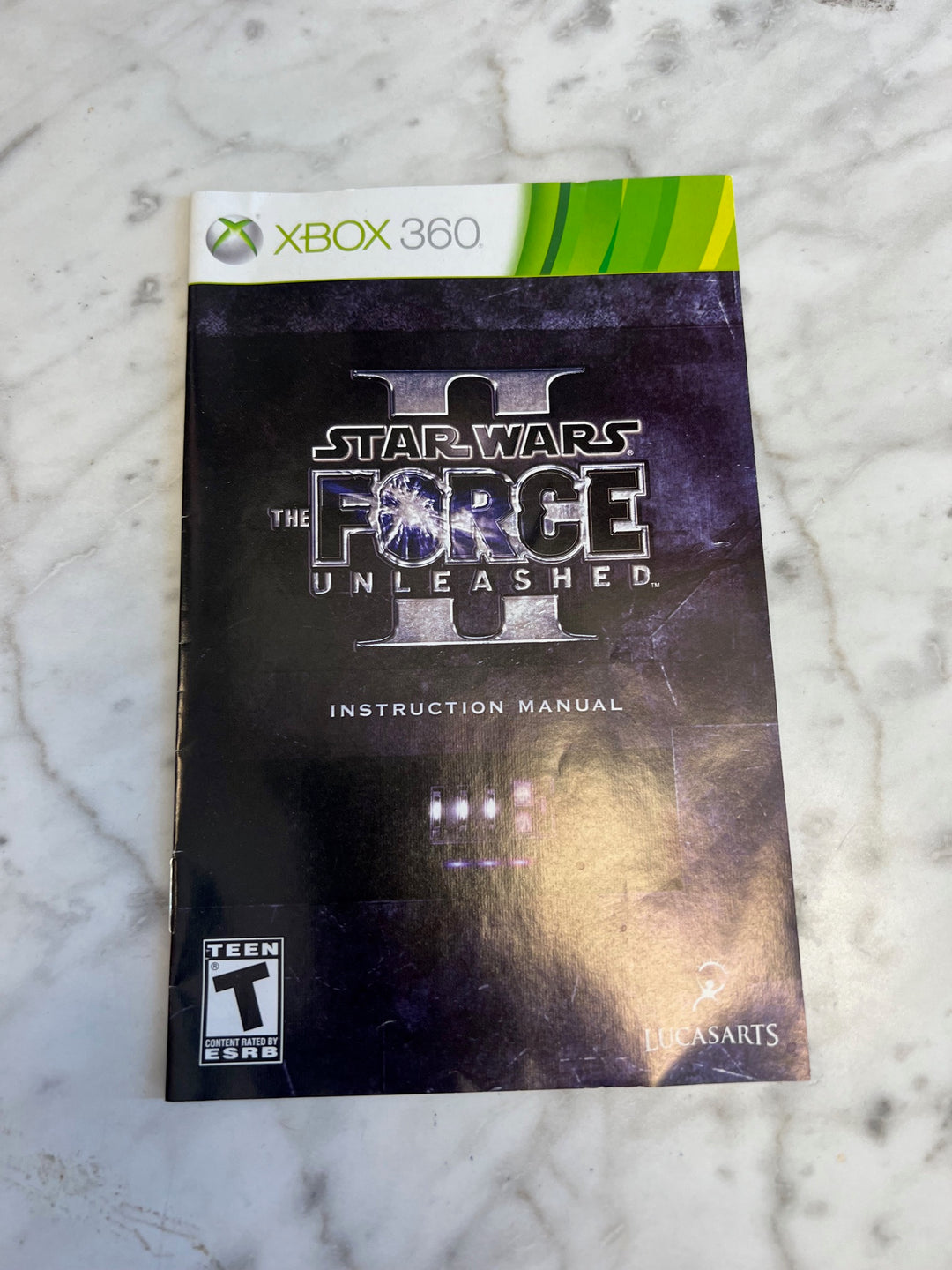 Star Wars the Force Unleashed II for Xbox 360 Manual ONLY MO52725