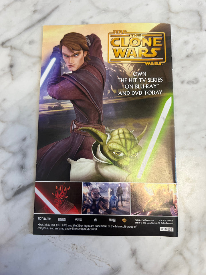 Star Wars the Force Unleashed II for Xbox 360 Manual ONLY MO52725