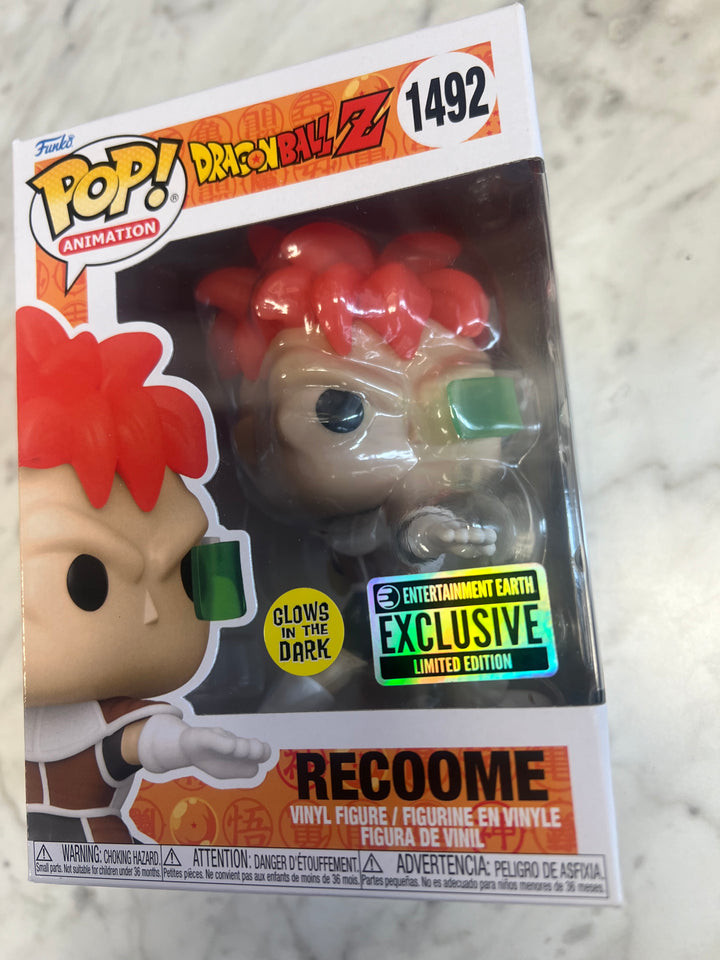 Funko POP Dragon Ball Z Recoome EE Exclusive Glow In The Dark  FP81224