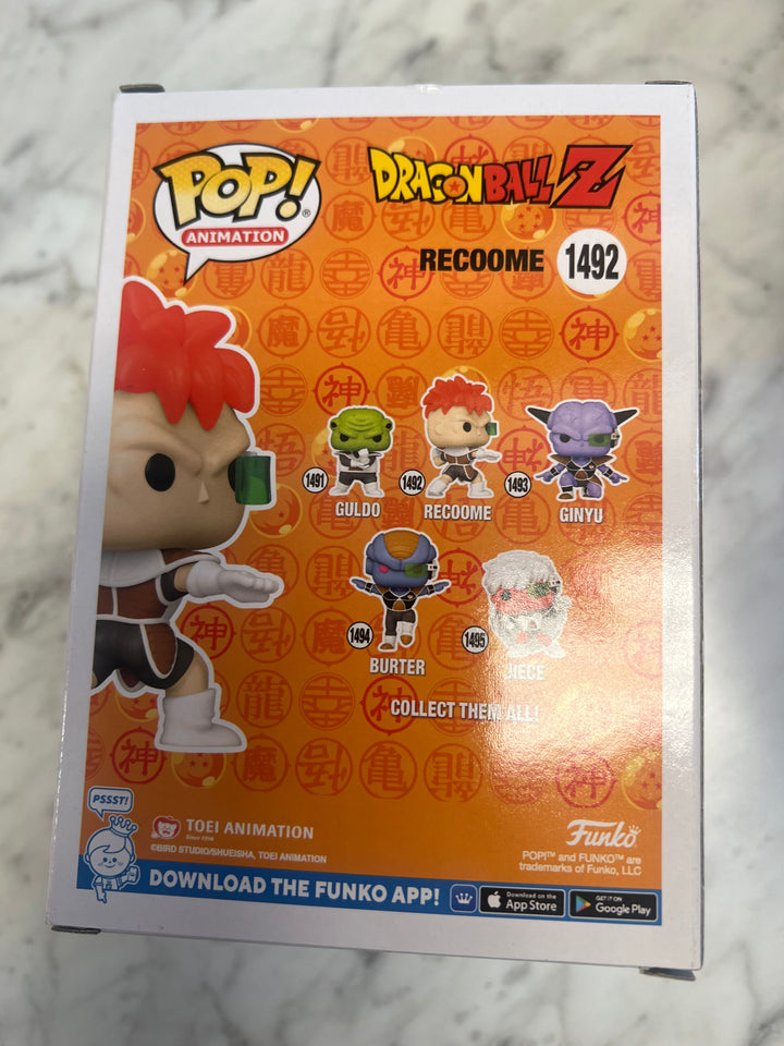 Funko POP Dragon Ball Z Recoome EE Exclusive Glow In The Dark  FP81224