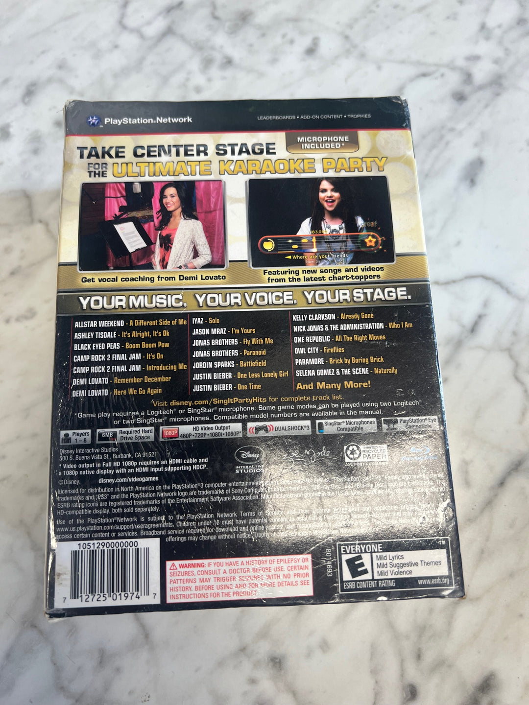 Disney Sing It Party Hits PS3 Microphone Bundle NEW N81825