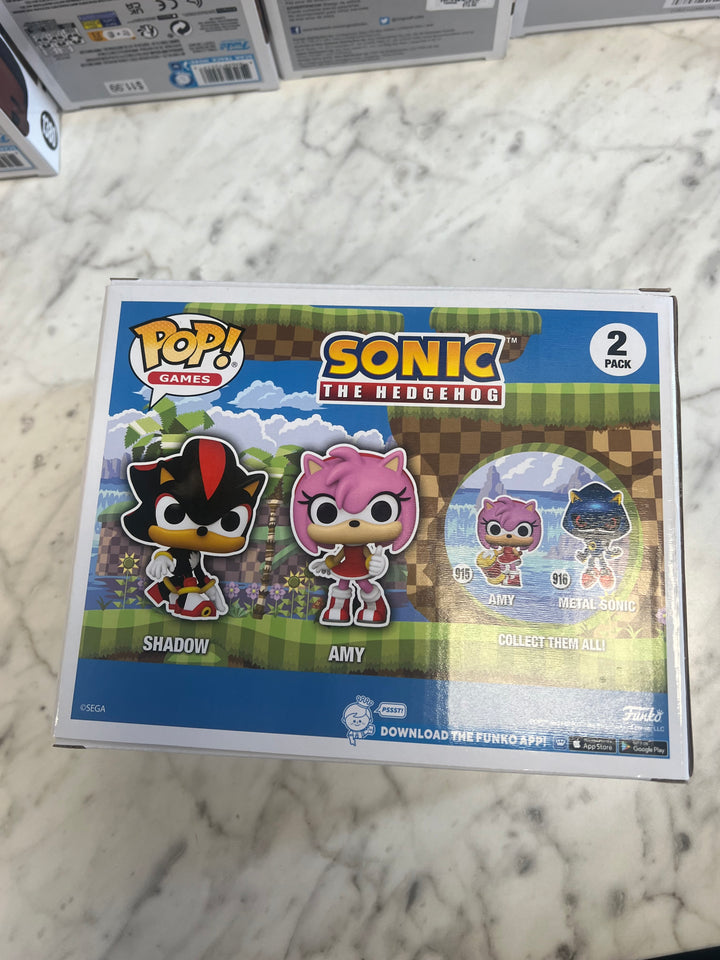 Funko Pop! Vinyl: Sonic The Hedgehog - Shadow & Amy 2-Pack (Flocked) - Target FP81224