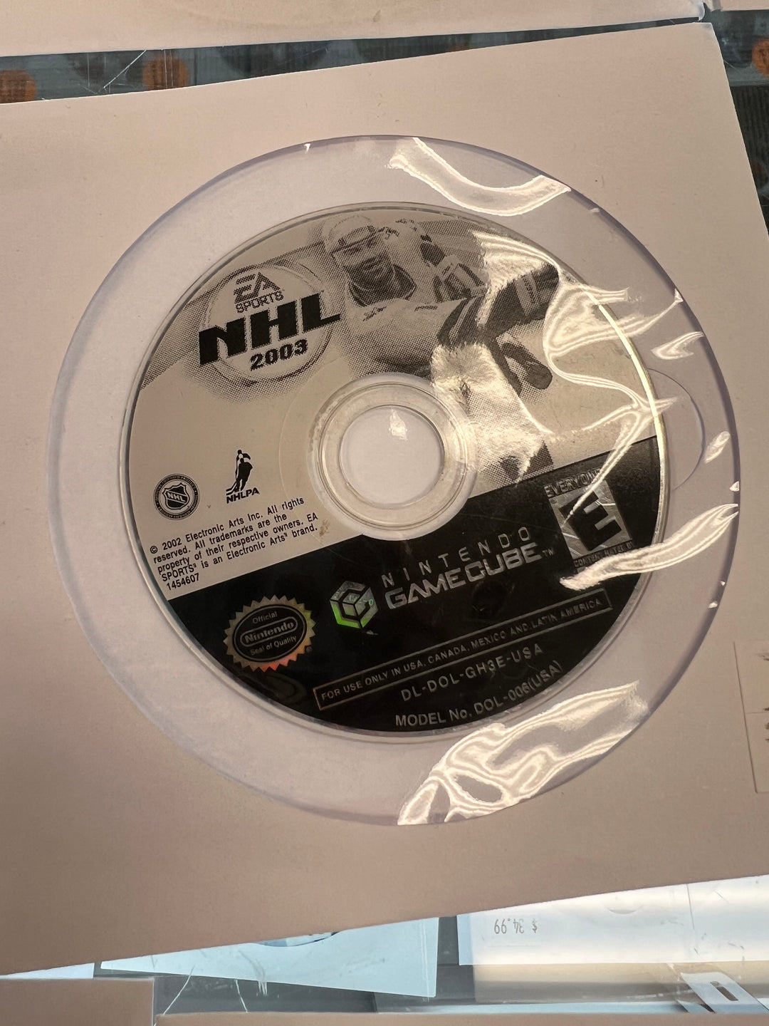 NHL 2003 for Nintendo Gamecube DISC ONLY TESTED   DO11424