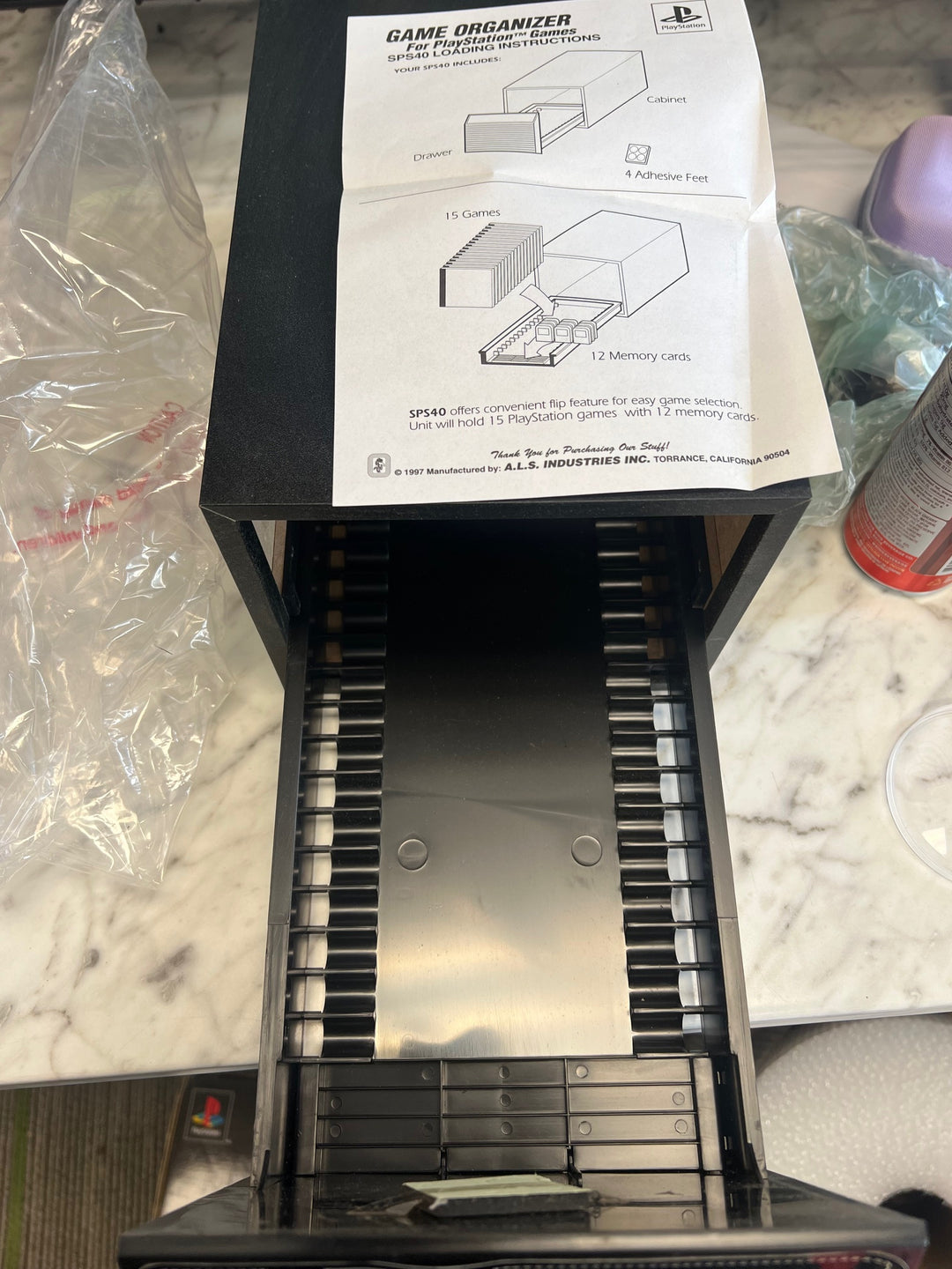Official ALS Industries Game Organizer for Playstation PS1  SLUH-00039 U81825