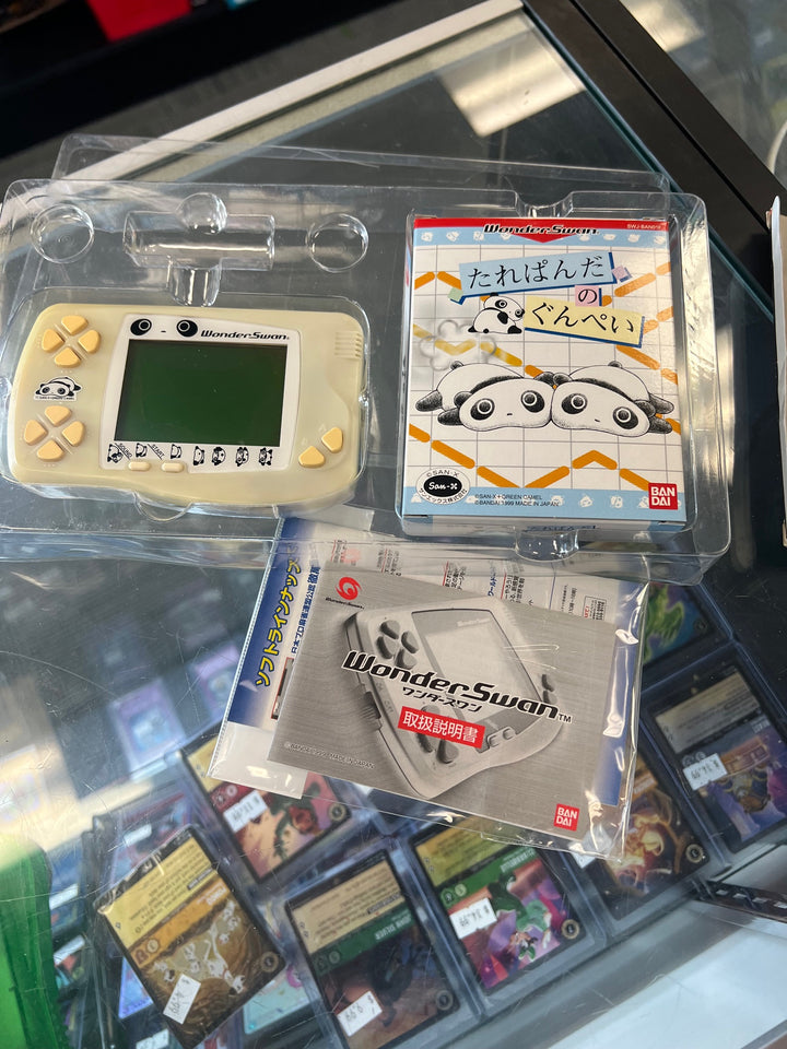 WonderSwan Console Tare White SW-001 + TAREPANDA GUNPEY Boxed Bandai U81825