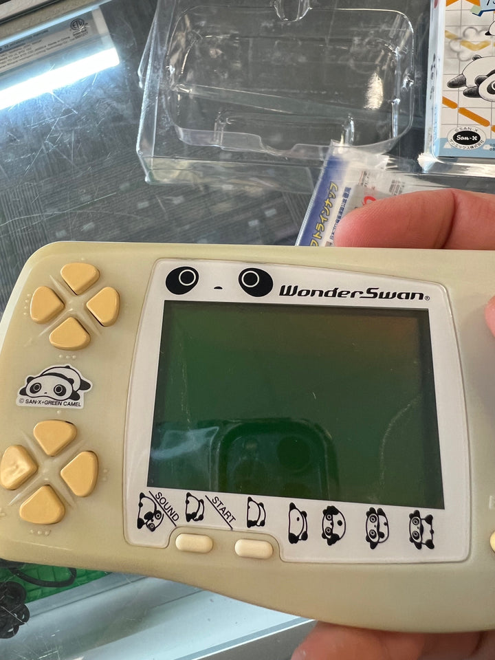 WonderSwan Console Tare White SW-001 + TAREPANDA GUNPEY Boxed Bandai U81825