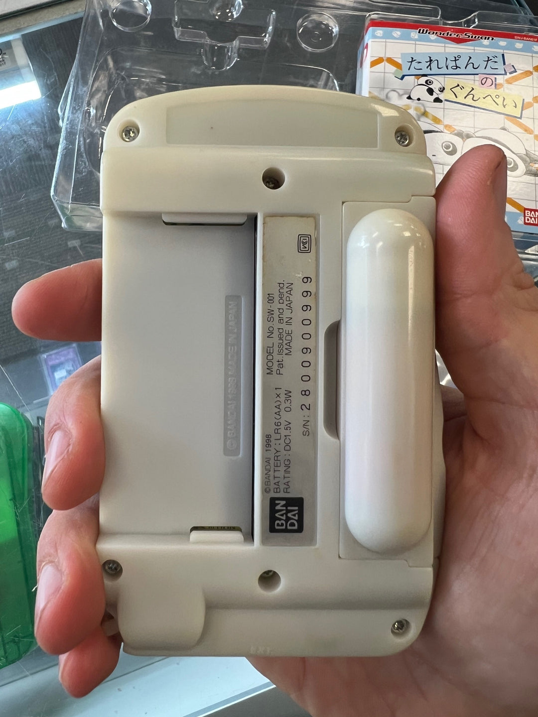 WonderSwan Console Tare White SW-001 + TAREPANDA GUNPEY Boxed Bandai U81825