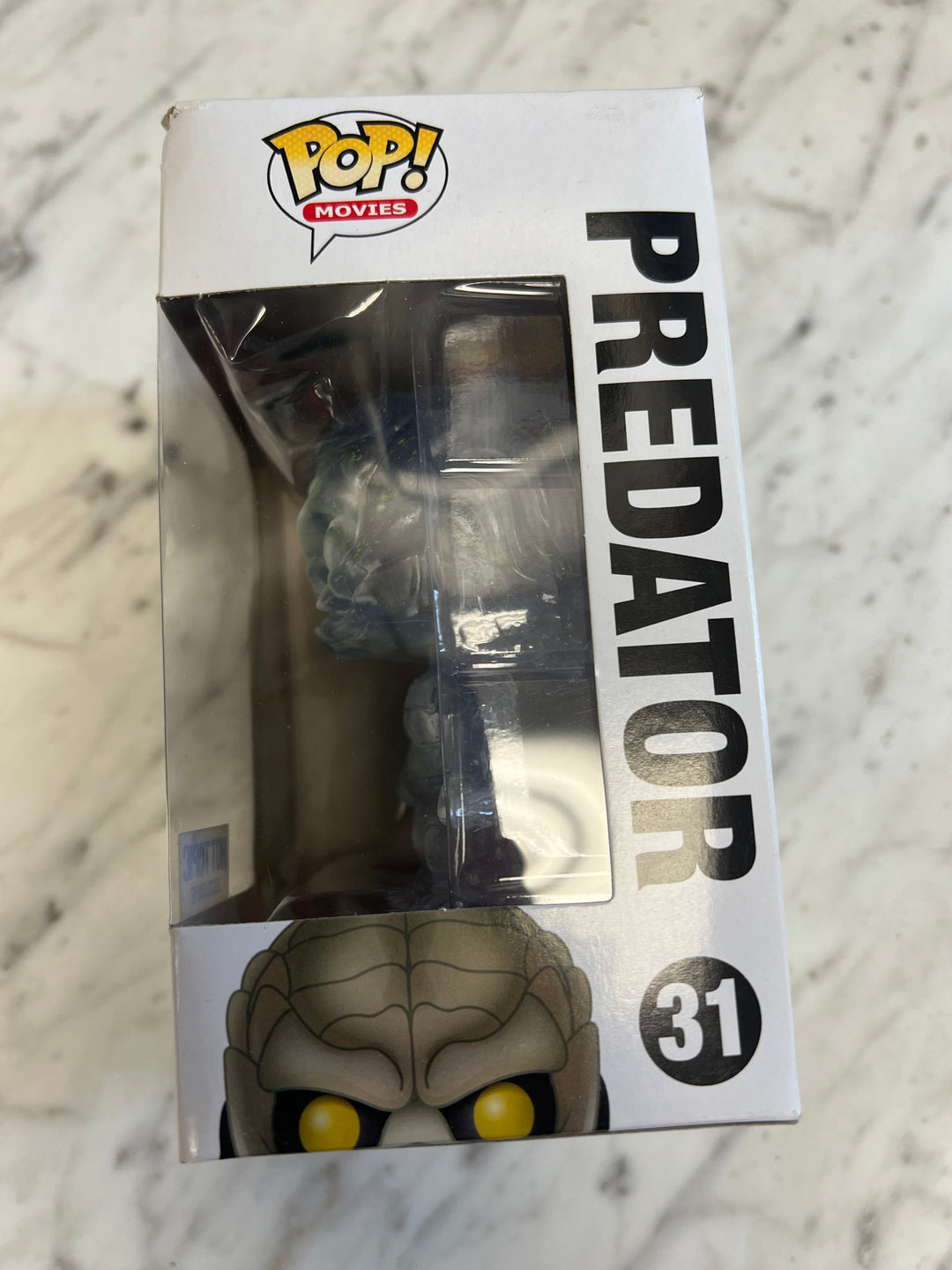 Predator Funko Pop Figure Translucent Clear Hot Topic Exclusive Damaged Box D82224