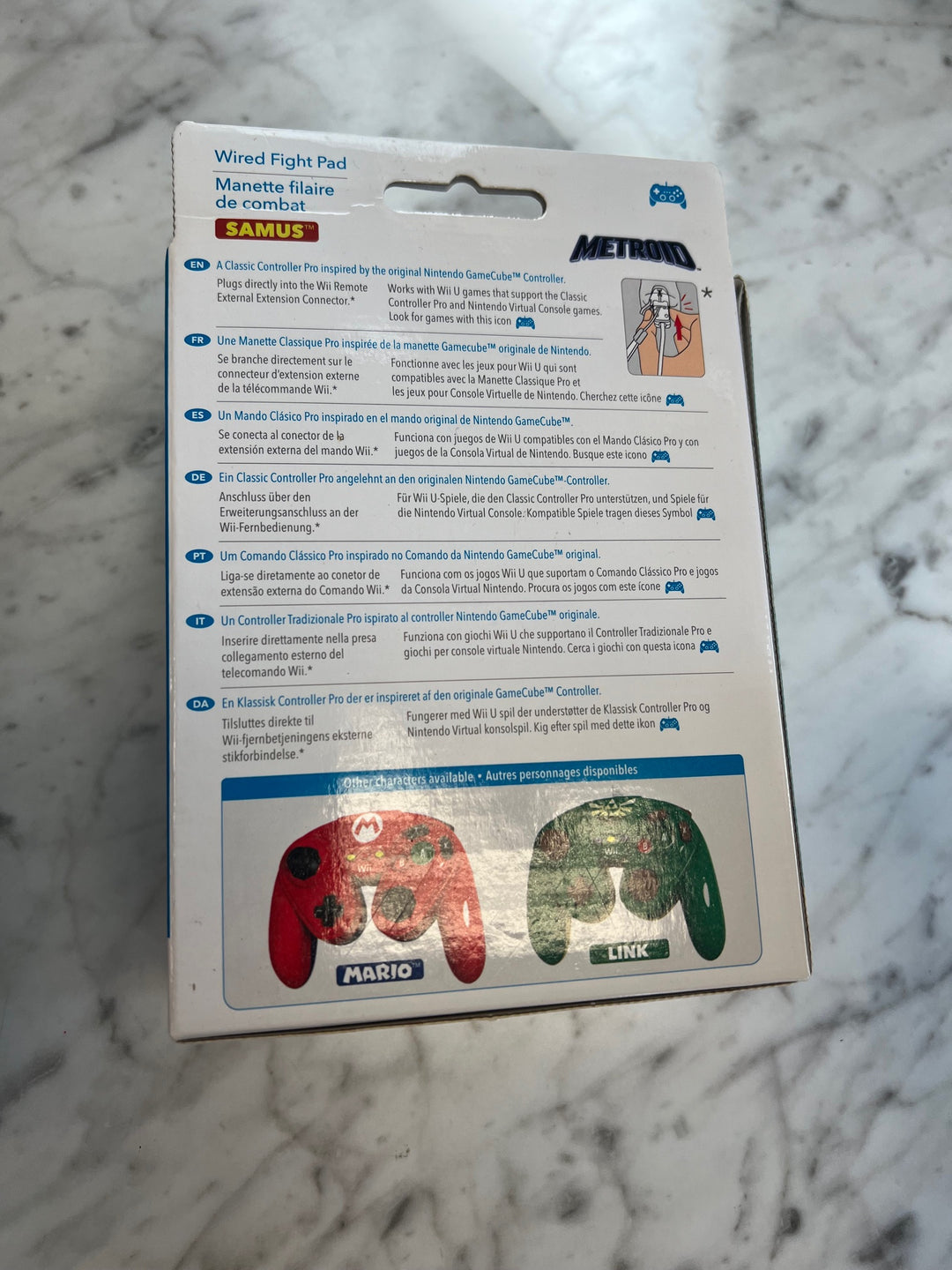 Samus Pdp Wired Fight Pad (Nintendo Wii U) BRAND NEW Sealed  N81825