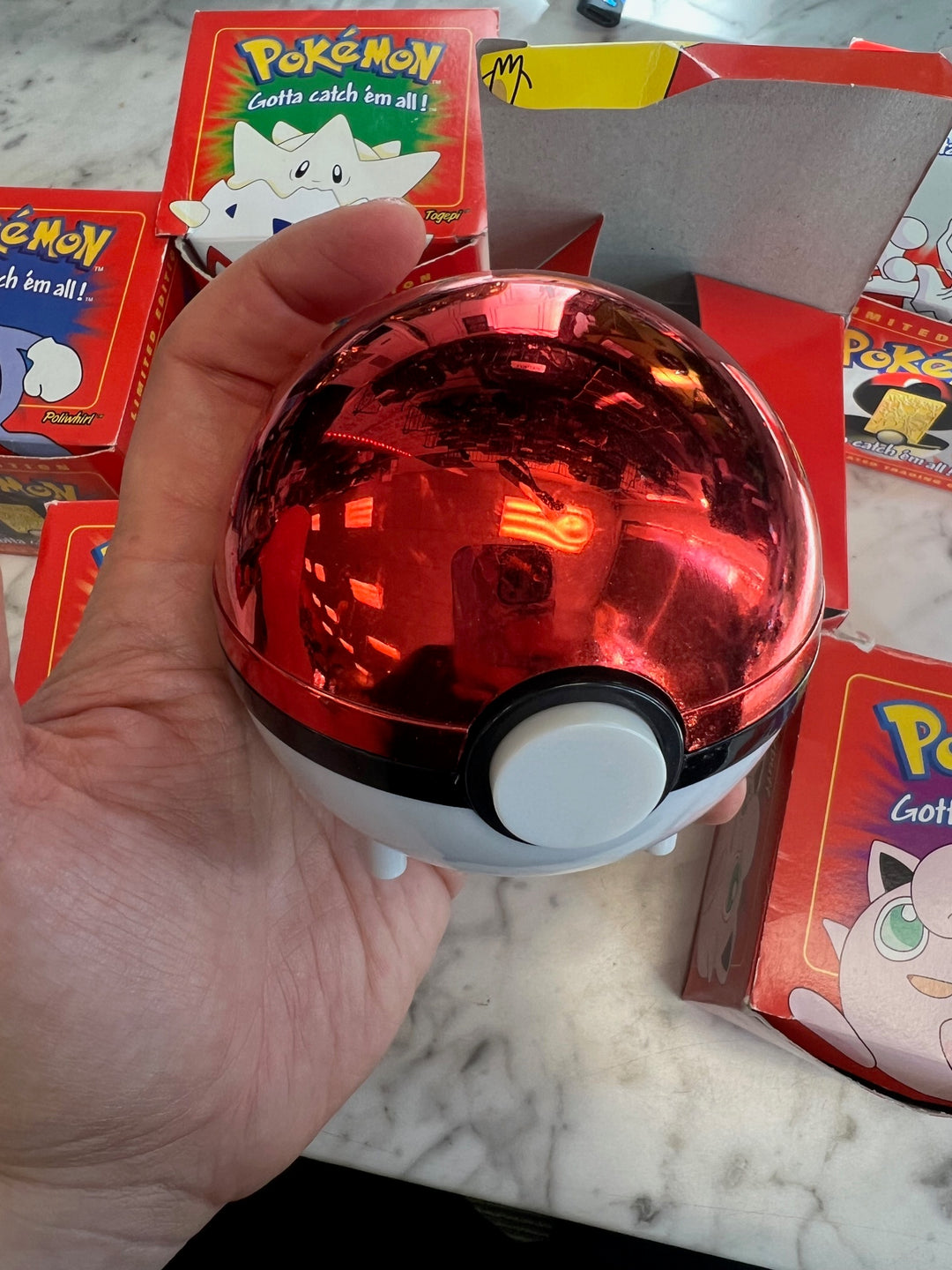 Lot of 6 1999 Pokémon 23k Gold Plated Trading Card Pokeball Burger King U81825