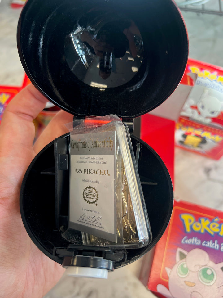 Lot of 6 1999 Pokémon 23k Gold Plated Trading Card Pokeball Burger King U81825