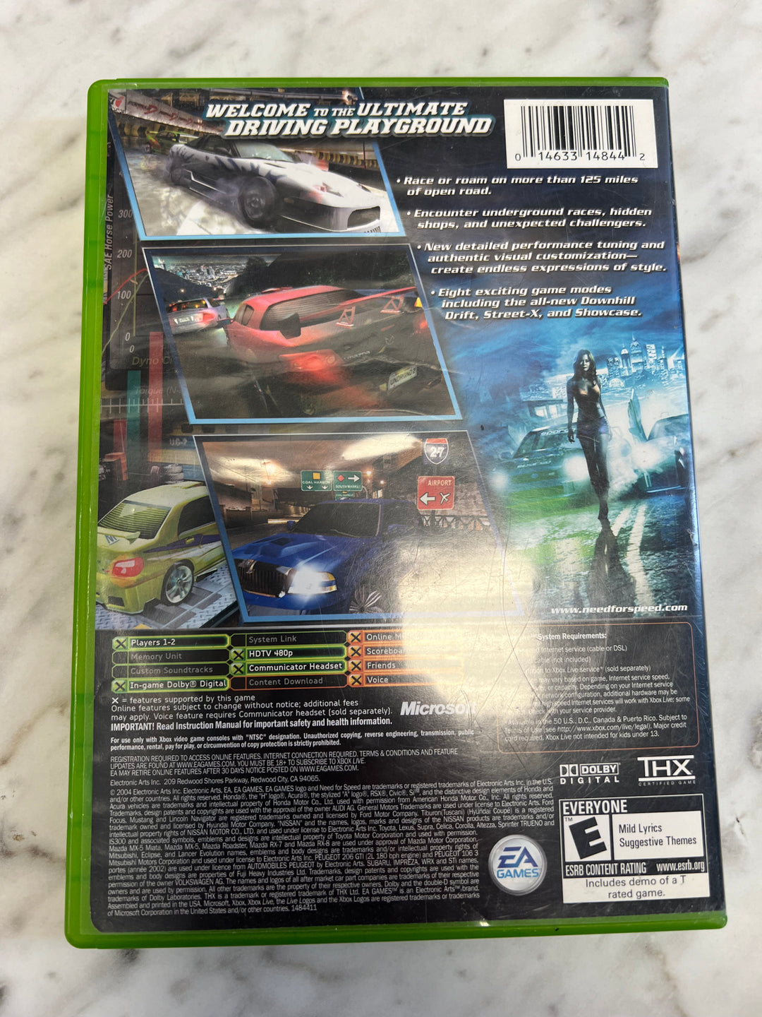 Need for Speed Underground 2 for Original Xbox Case Only UD112124