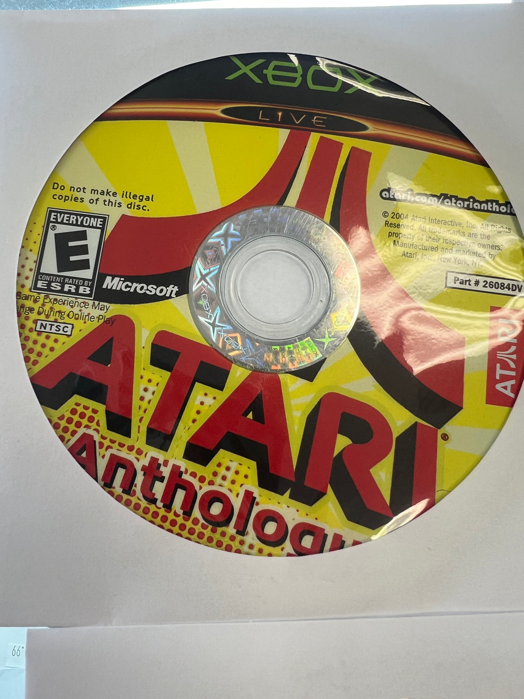 Atari Anthology for Original Microsoft Xbox DISC ONLY TESTED   DO11524