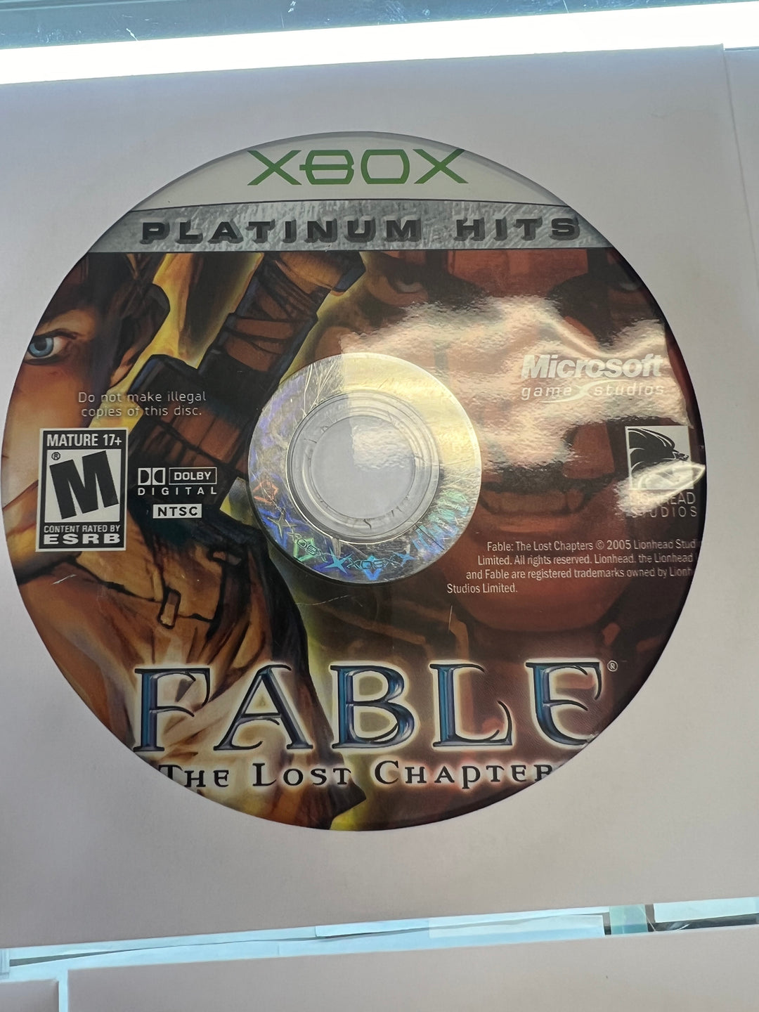 Fable The Lost Chapters for Original Microsoft Xbox DISC ONLY TESTED   DO11524