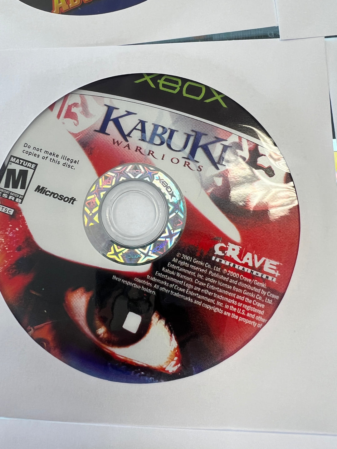 Kabuki Warriors for Original Microsoft Xbox DISC ONLY TESTED   DO11524