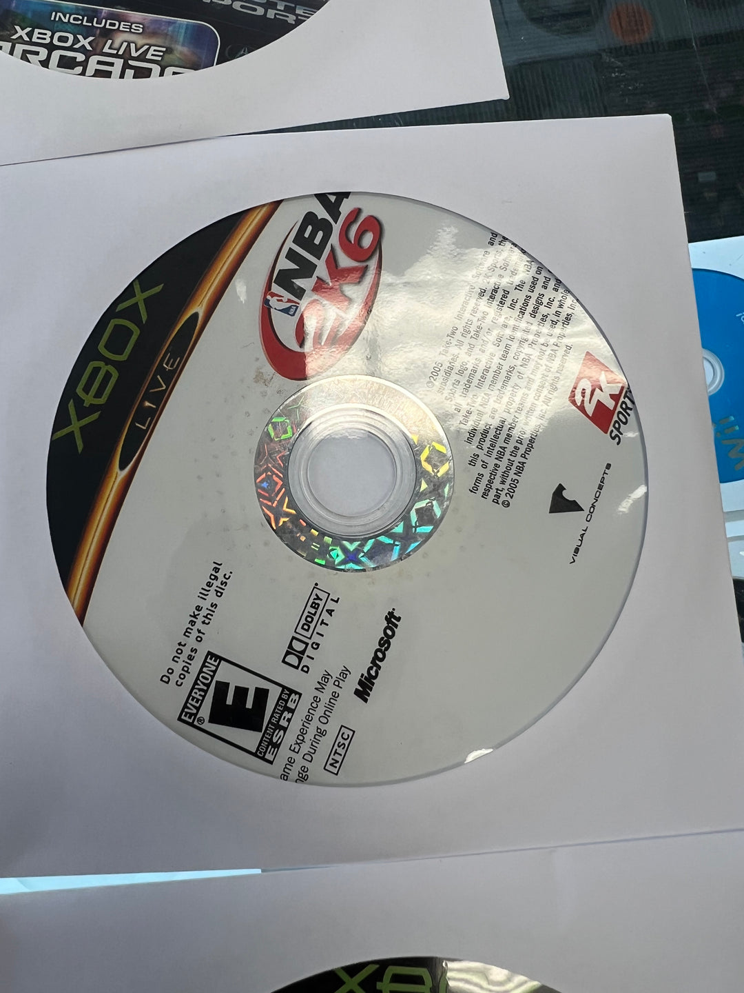 NBA 2K6 for Original Microsoft Xbox DISC ONLY TESTED   DO11524