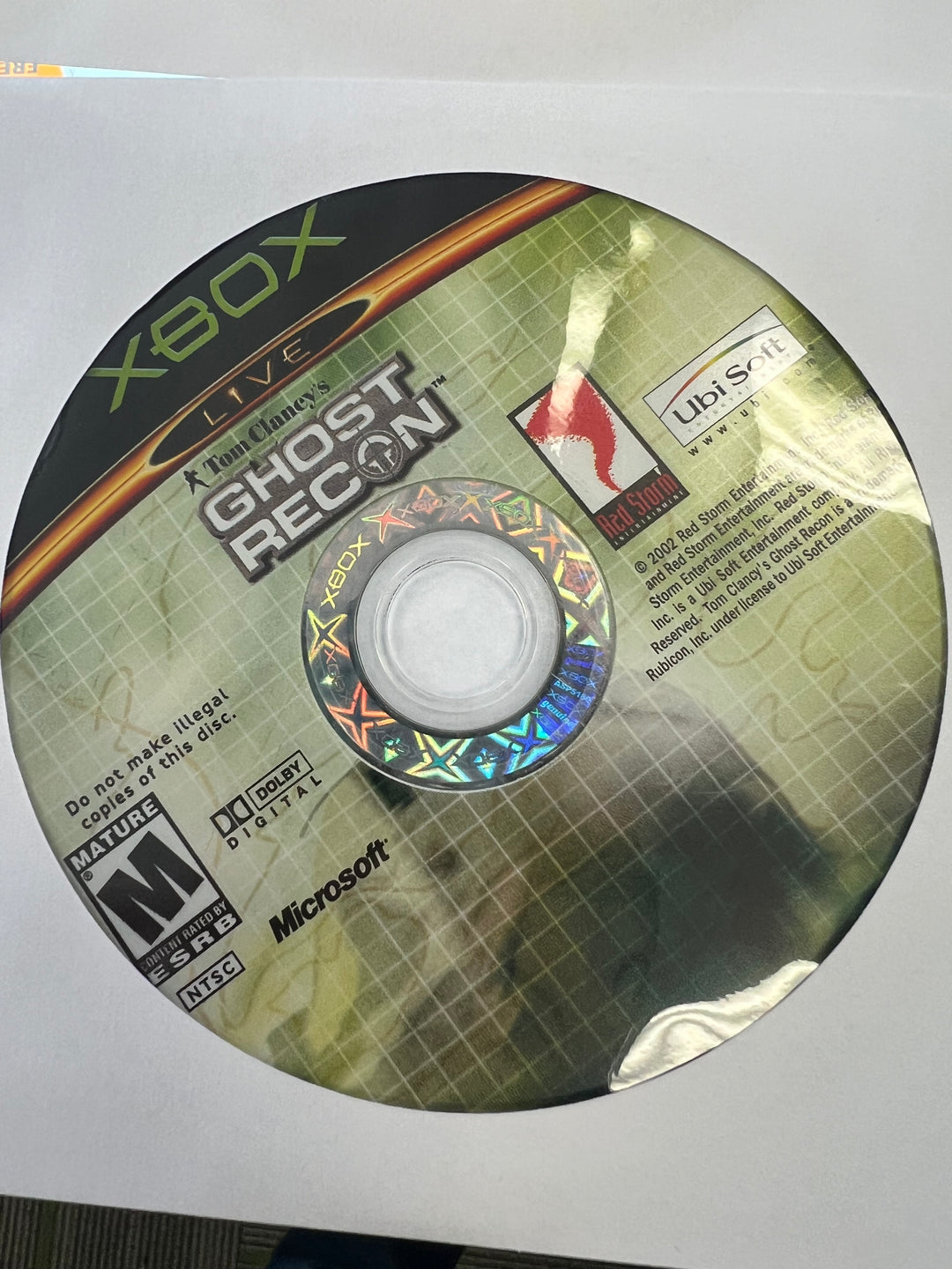 Tom Clancy's Ghost Recon for Original Microsoft Xbox DISC ONLY TESTED   DO11524