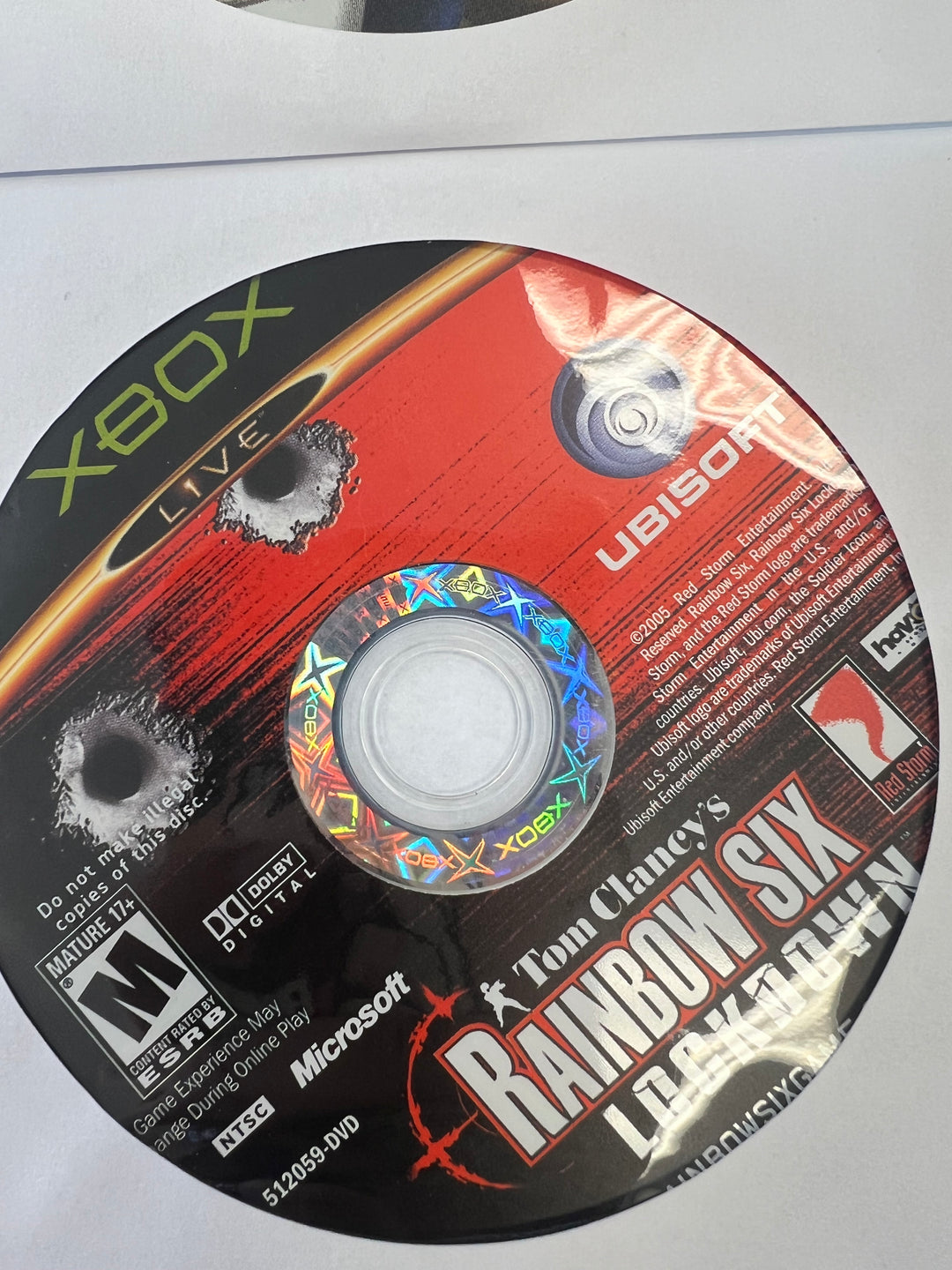 Rainbow Six Lockdown for Original Microsoft Xbox DISC ONLY TESTED   DO11524