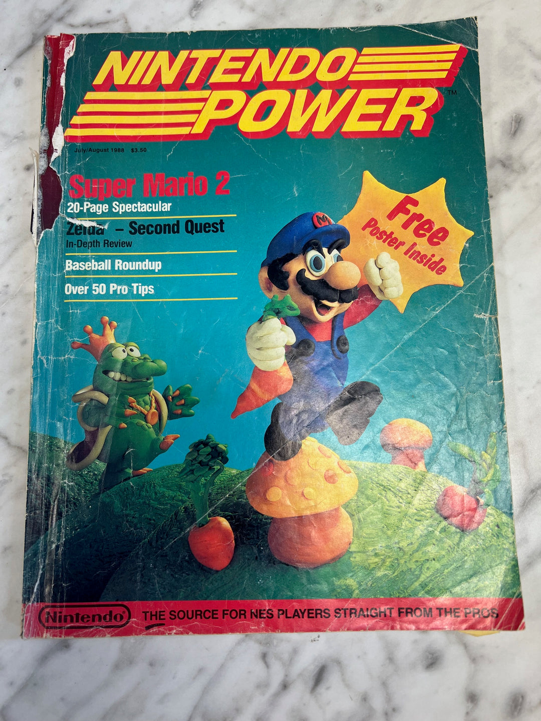 Nintendo Power Issue #1 July August 1988 NO POSTER Fairly Worn  RP82025