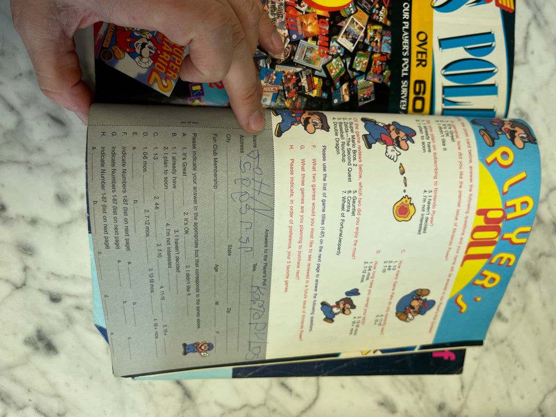 Nintendo Power Issue #1 July August 1988 NO POSTER Fairly Worn  RP82025