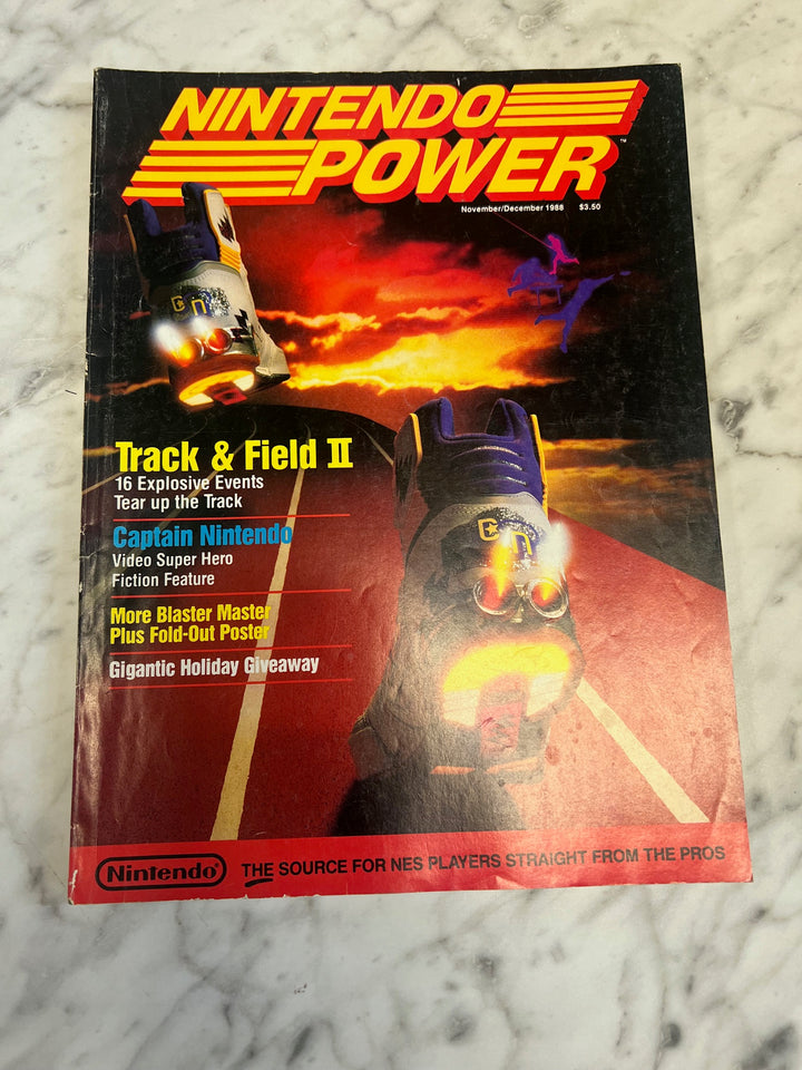 Nintendo Power Volume 3 November December 1988 w/ Poster  NP82025