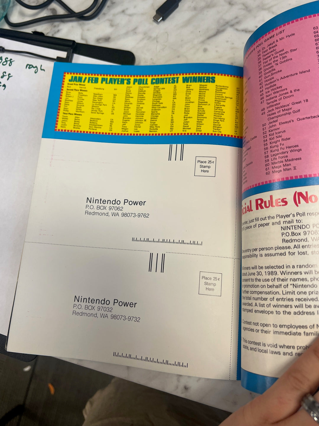 Nintendo Power Volume 6 May June 1989 Ninja Turtles w/ Poster  NP82025