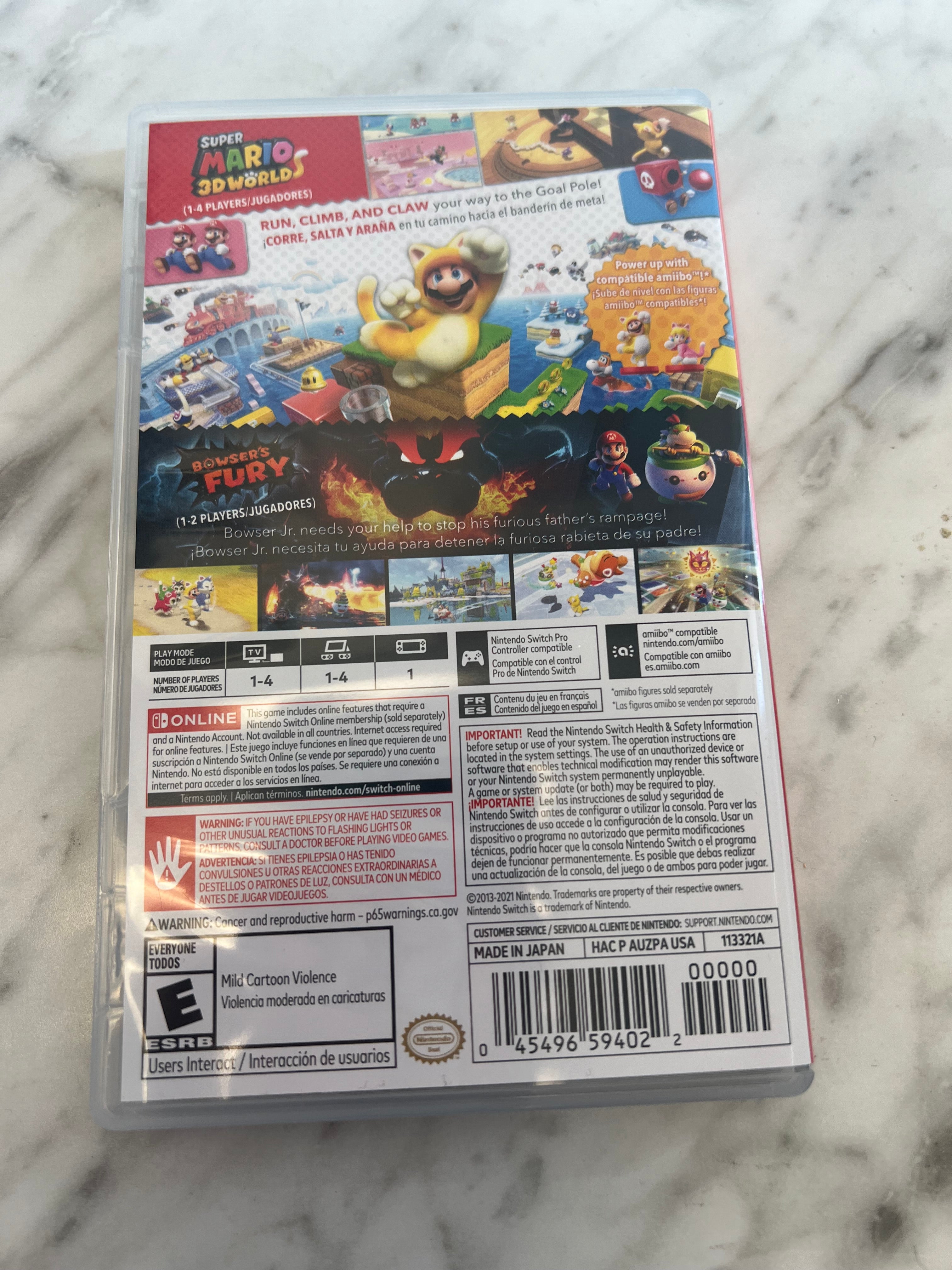 CASE ONLY nintendo - shops can buy separately