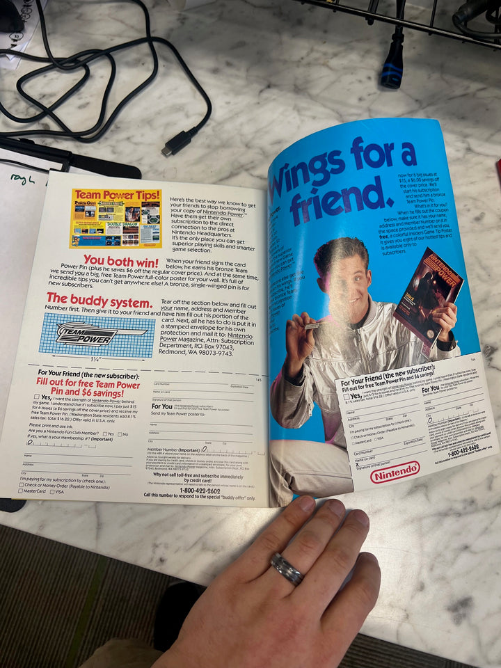 Nintendo Power Volume 6 May June 1989 Ninja Turtles w/ Poster  NP82025