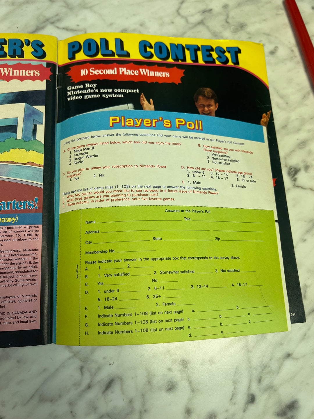 Nintendo Power Volume 7 July August 1989 Mega Man II NO POSTER Rough Binding RP82025