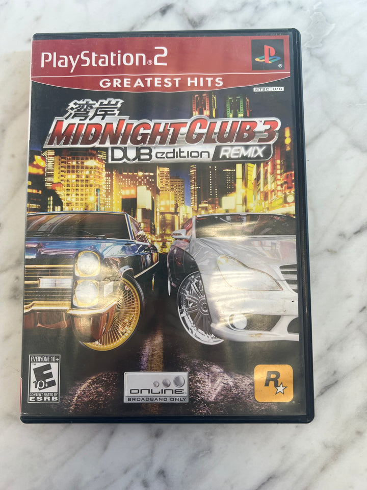Midnight Club 3 Dub Edition Remix PS2 Playstation 2 CASE ONLY NO GAME   CO11524