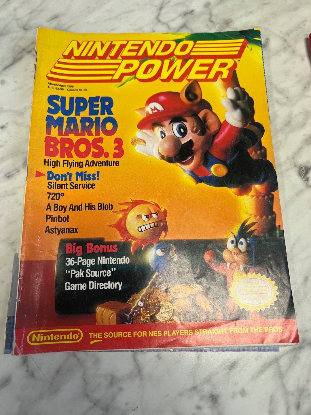 Nintendo Power Volume 11 March April 1990 Super Mario Bros 3 NO POSTER  NP82025