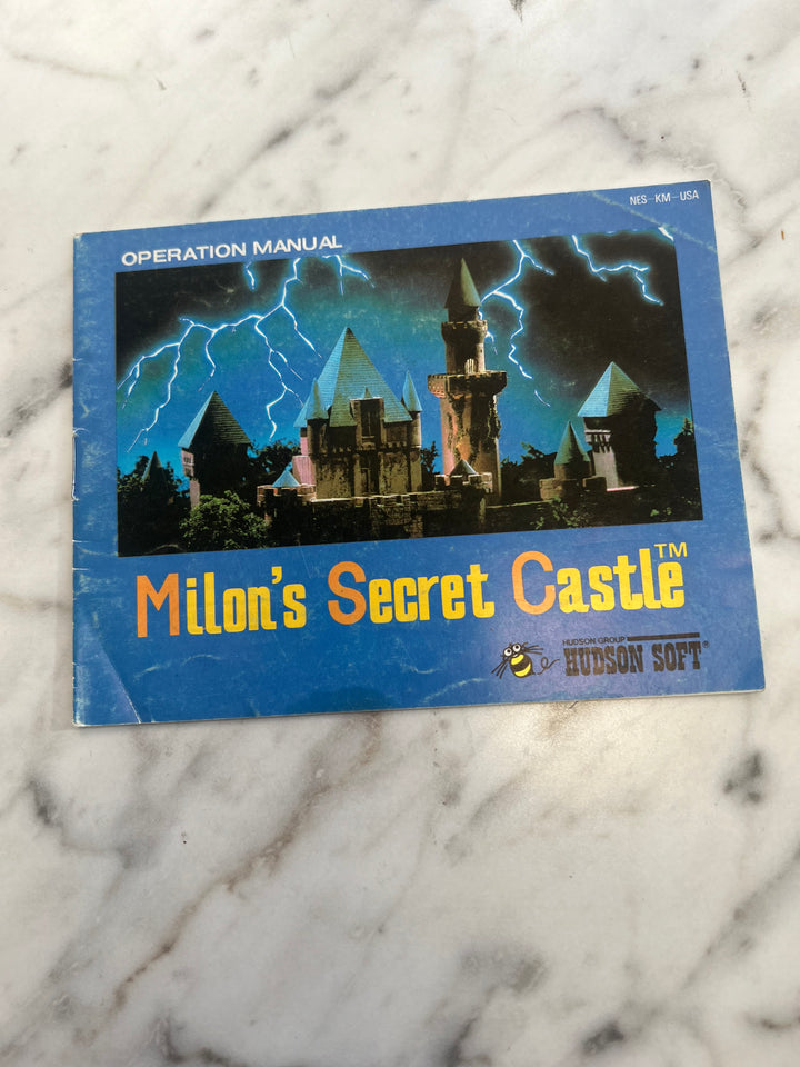 Milon's Secret Castle NES Original Nintendo Manual ONLY  MO11524