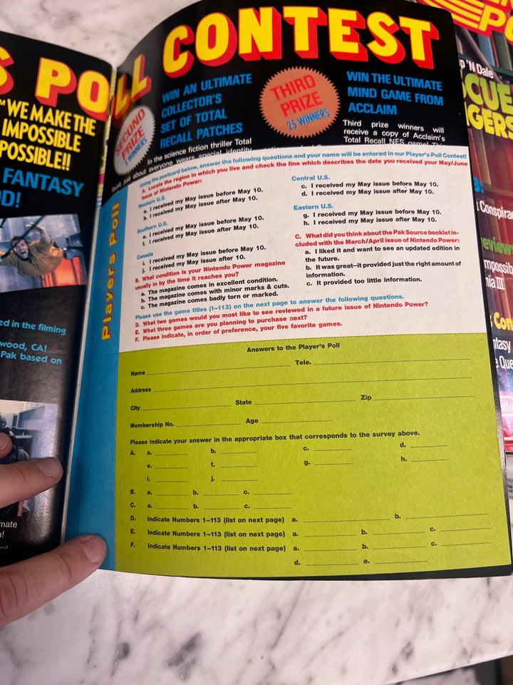 Nintendo Power Volume 12 May June 1990 Super C Classified Info but NO POSTER  NP82025