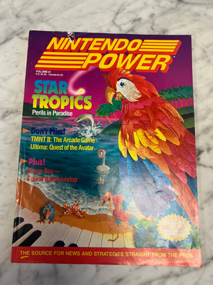 Nintendo Power Volume 21 Star Tropics w/ Poster  NP82025