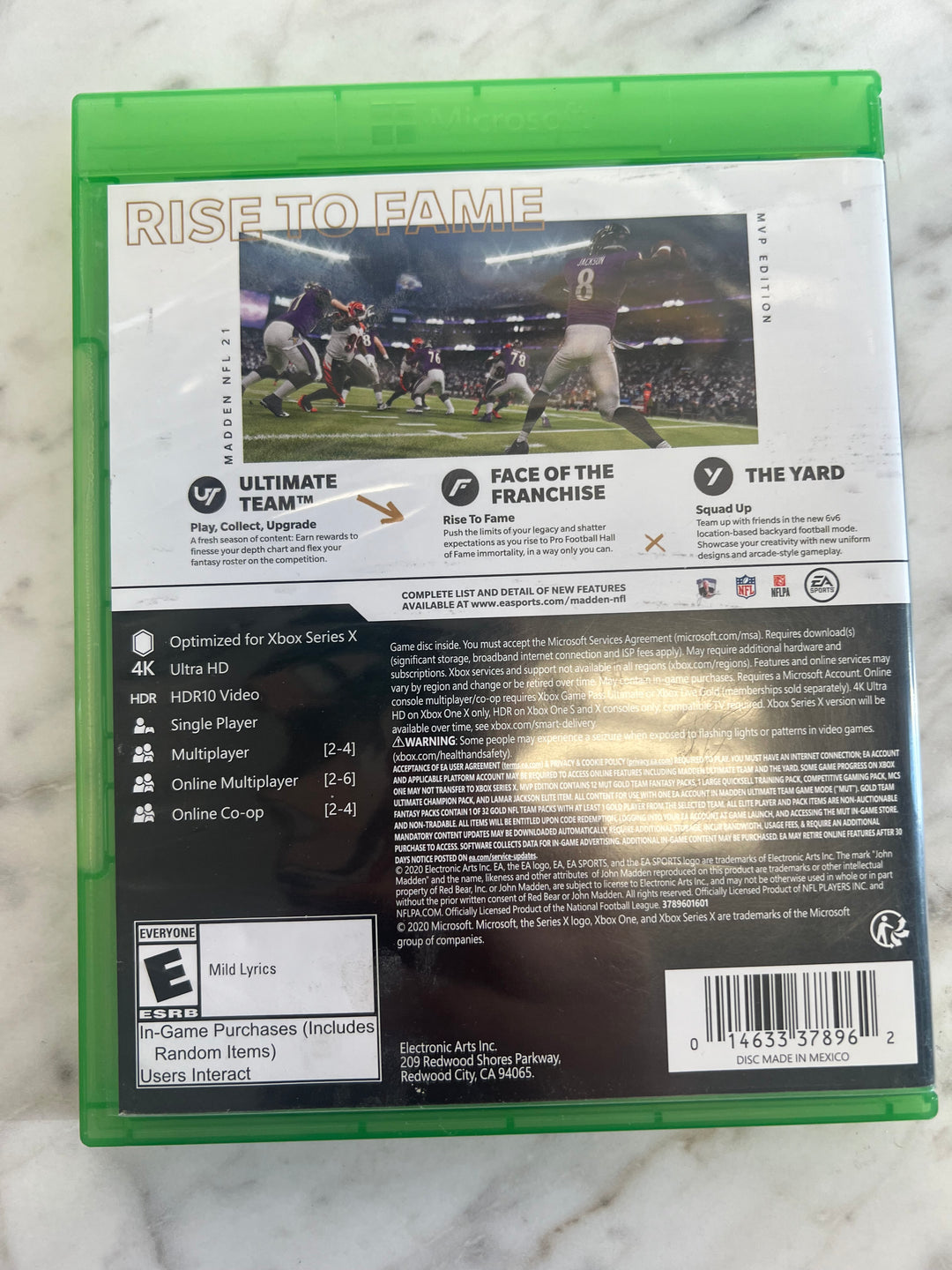 Madden NFL 21 for Xbox One Series X    UG11524