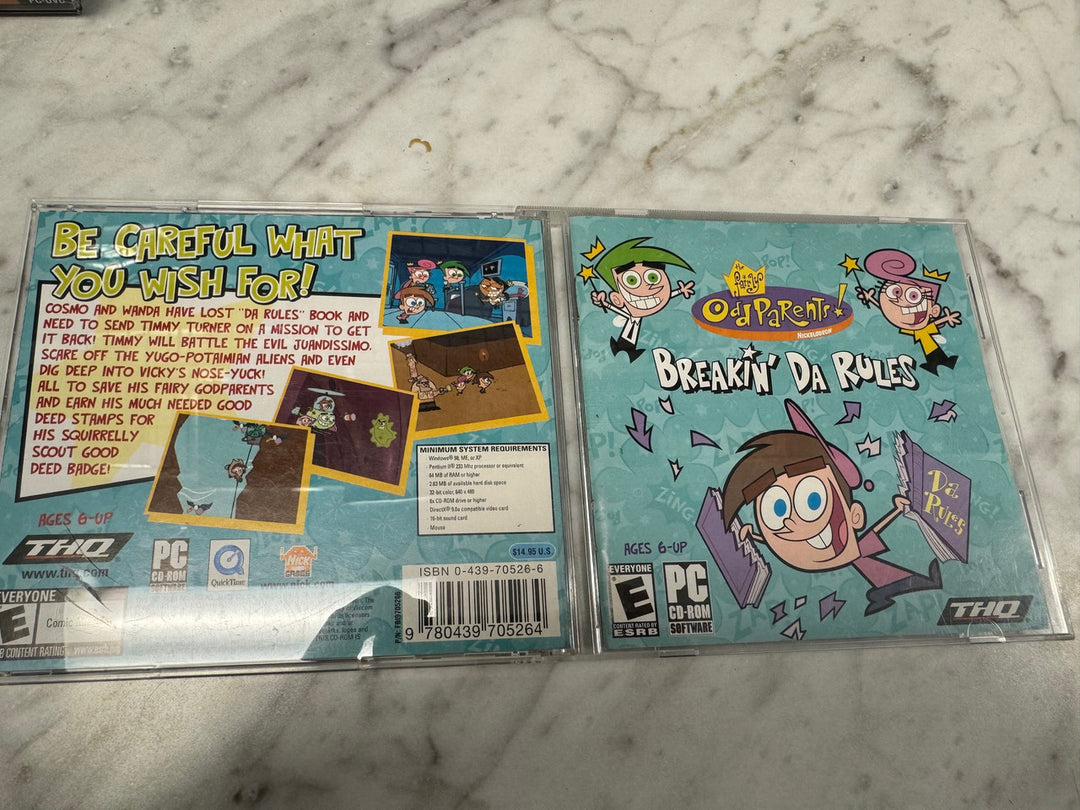 Fairly Odd Parents: Breakin' Da Rules PC CDROM game Nickelodeon