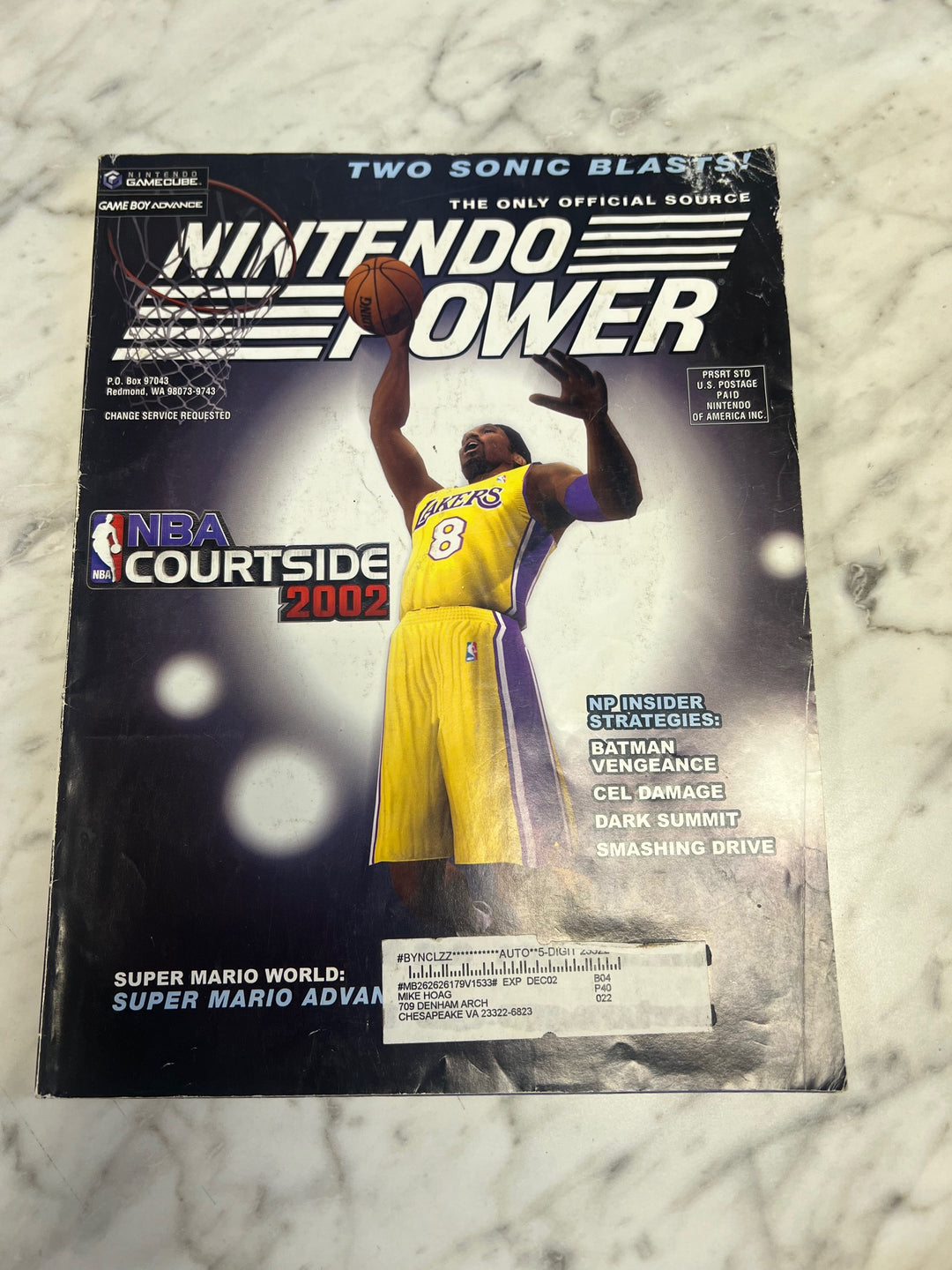 Nintendo Power Volume 153 NBA Courtside Kobe Bryant NO POSTER  NP82025