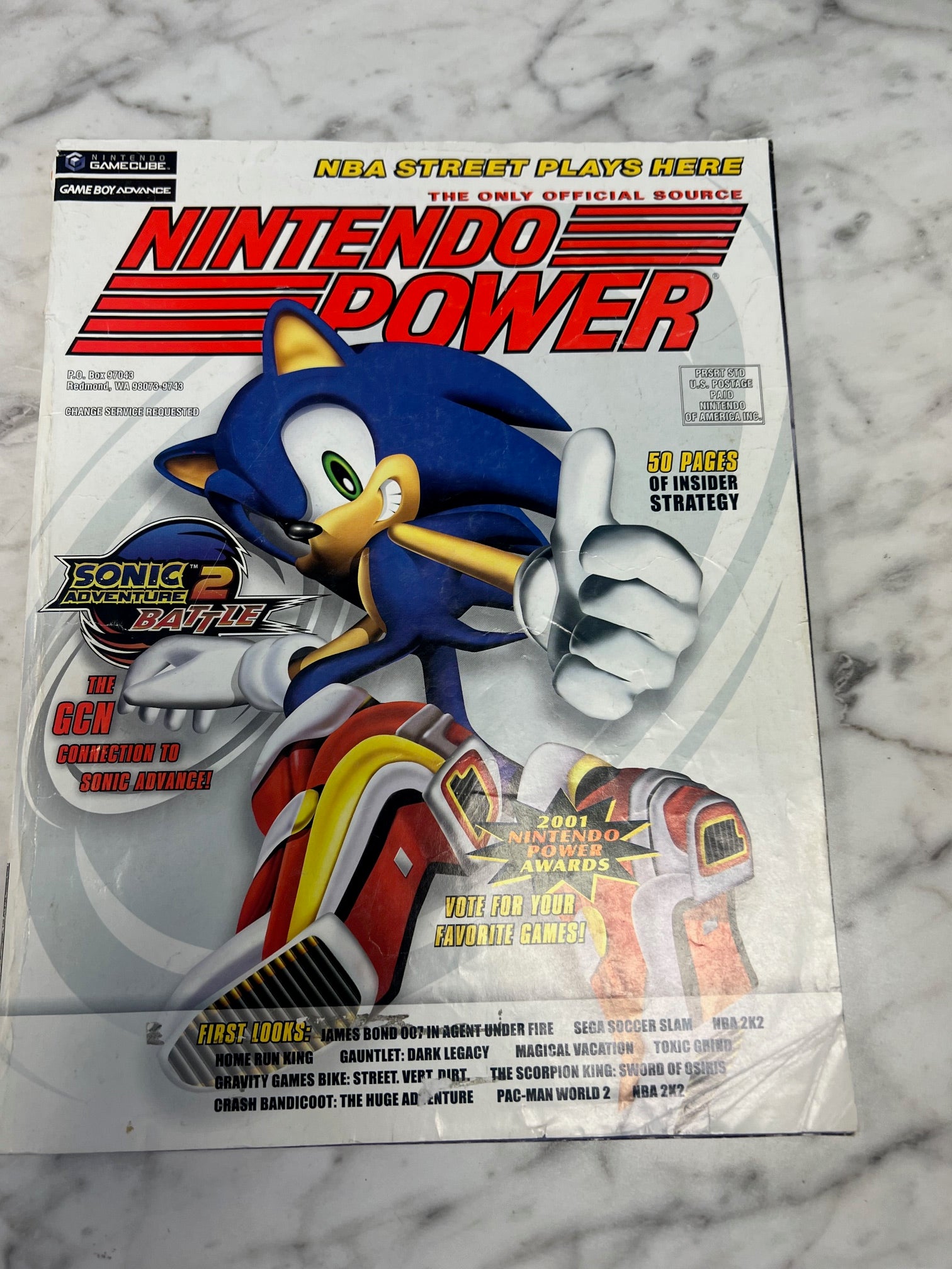 Nintendo Power Volume 154 Sonic Adventure 2 Battle NO POSTER