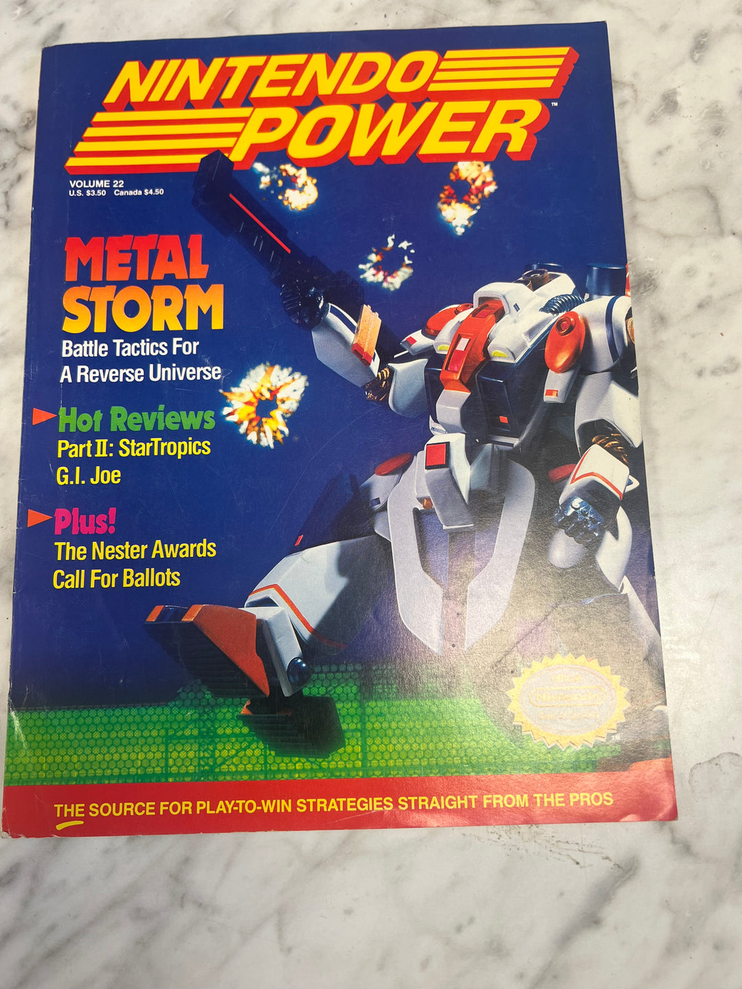 Used Nintendo Power #22 with Poster NP52925