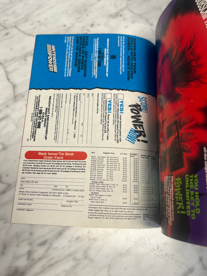 Used Nintendo Power #22 with Poster NP52925