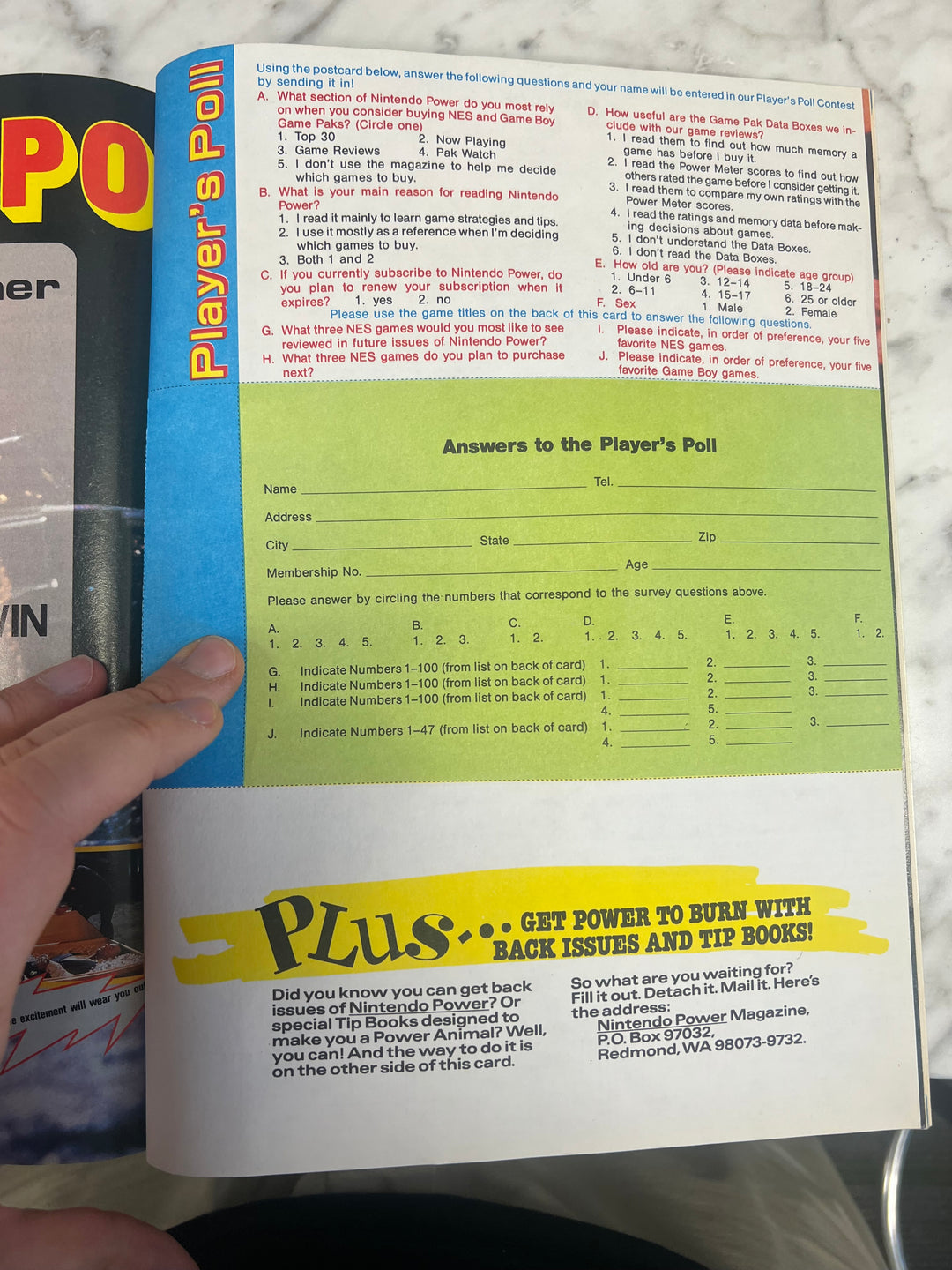 Used Nintendo Power Volume 24 with Poster NP52925