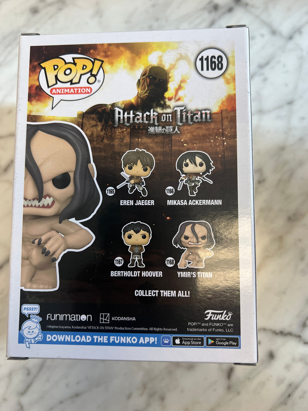 Funko Pop! Animation: Attack on Titan S3 - Ymir's Titan #1168  FN81324