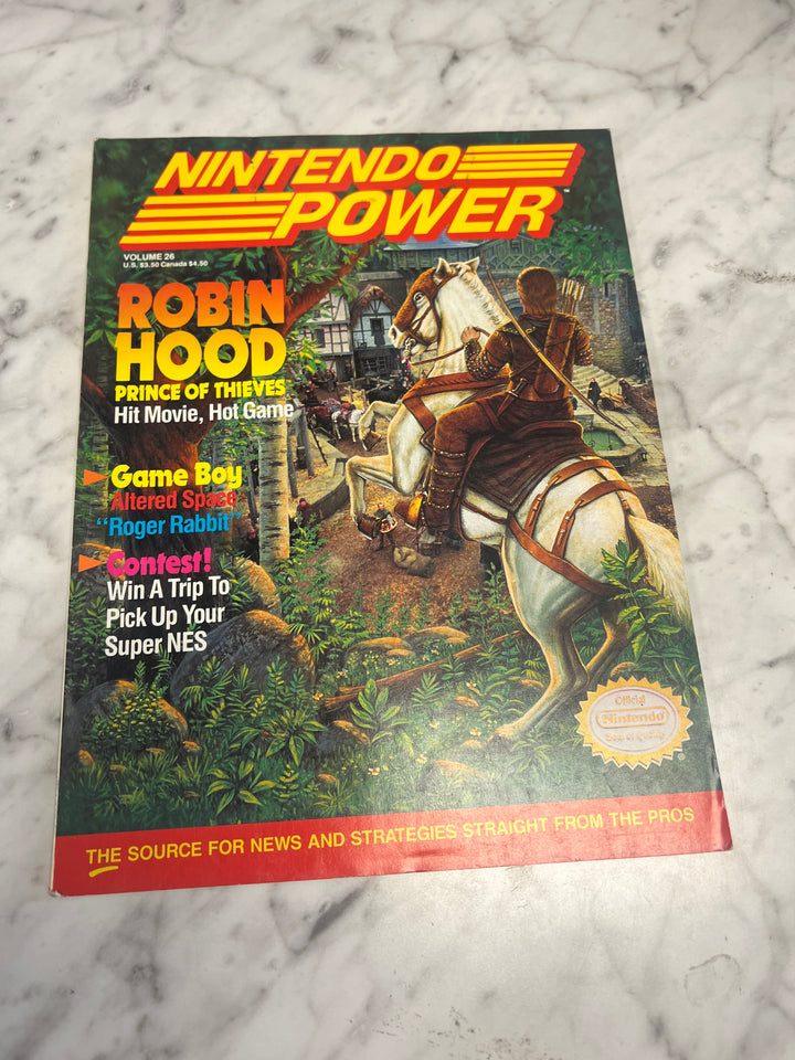 Used Nintendo Power Volume 26 with Poster NP52925
