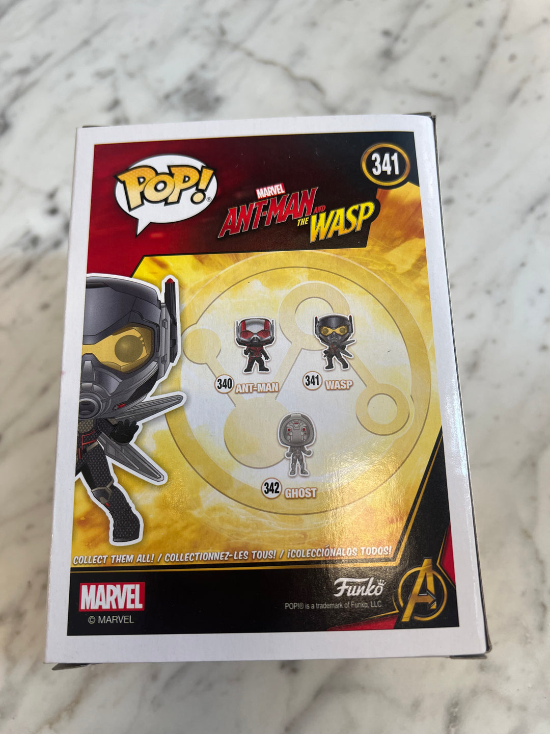 Funko POP! Marvel Ant-Man and the Wasp Wasp #341 Vinyl Figure With Helmet FN81324