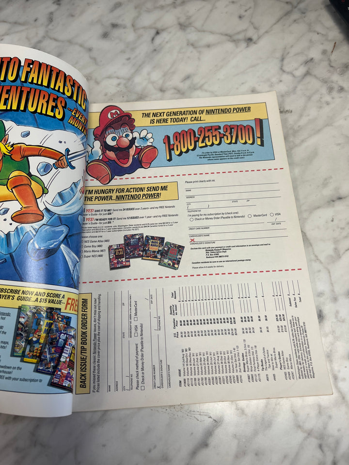 Used Nintendo Power Volume 32 with Poster NP52925