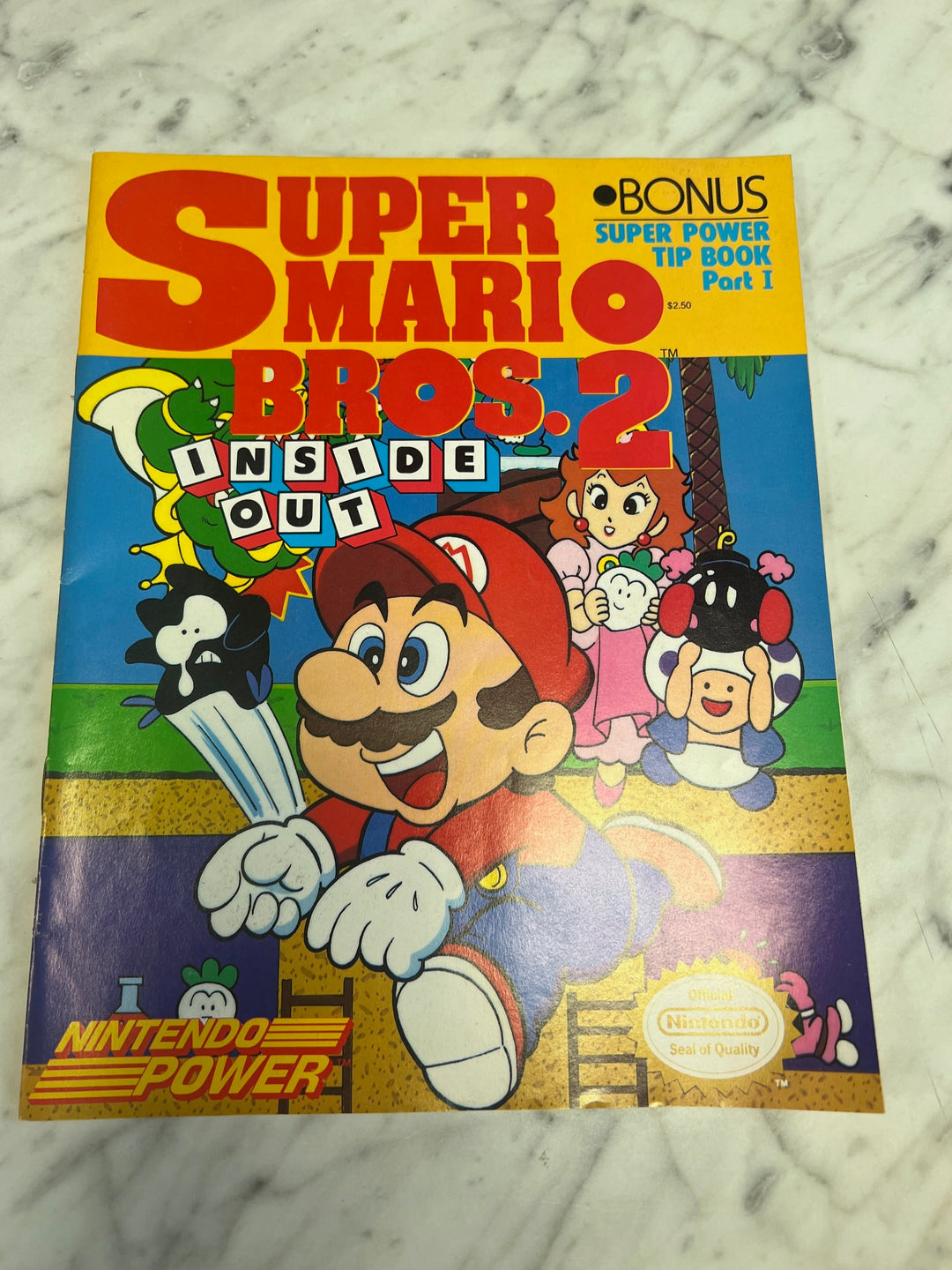 Super Mario Bros 2 Part 1 - Inside Out Tip Book Nintendo Power Magazine 1989 NP82025